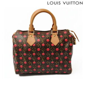 Louis Vuitton Speedy Monogram Cherry Red Handbag